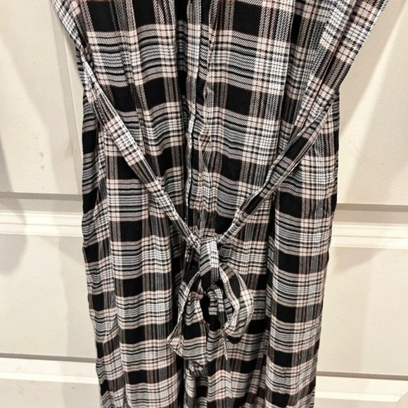Max Studio Plaid Shirt Dress size Large - Picture 5 of 9
